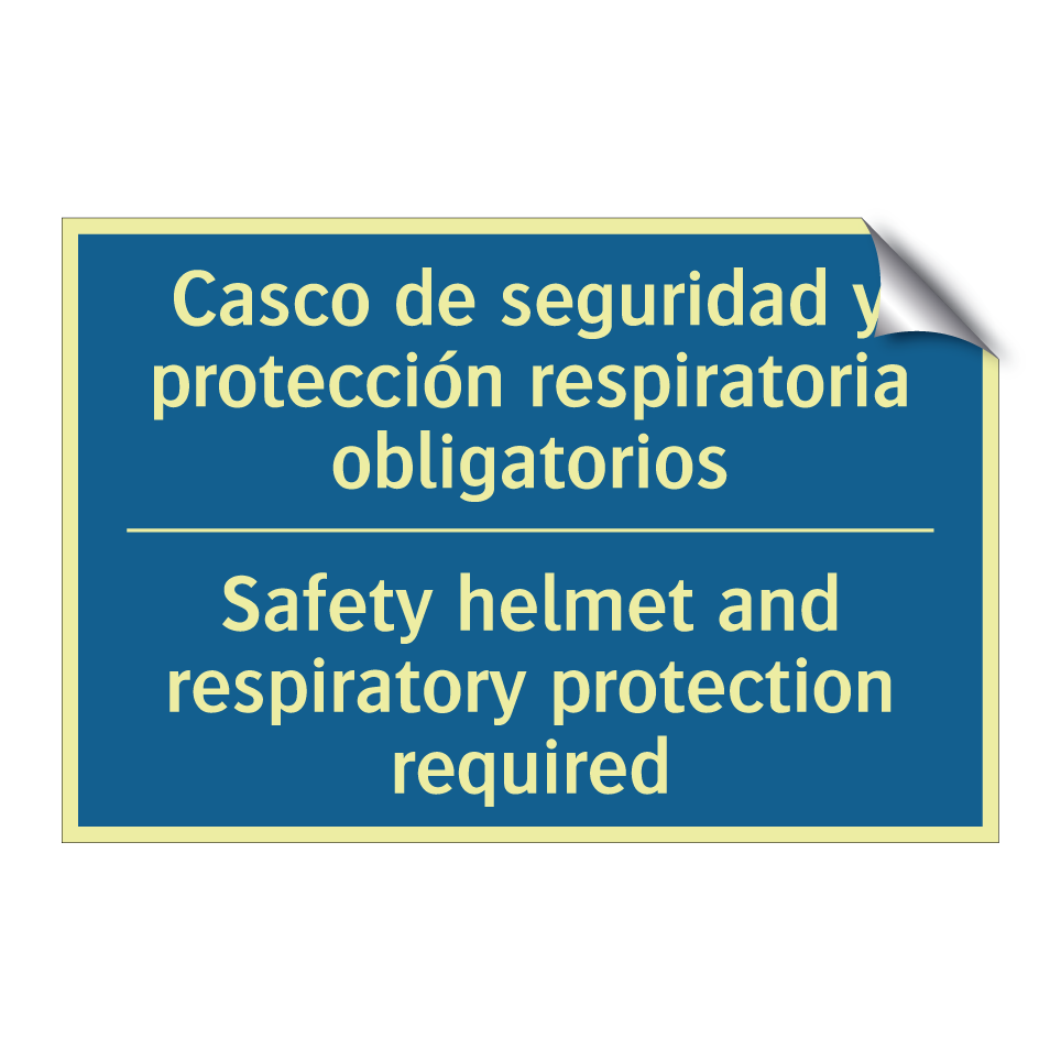 Casco de seguridad y protección /.../ - Safety helmet and respiratory /.../