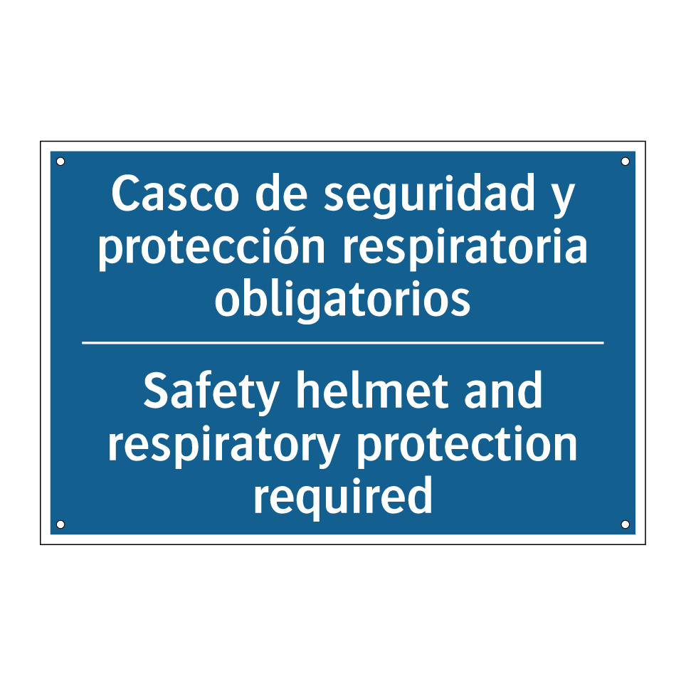 Casco de seguridad y protección /.../ - Safety helmet and respiratory /.../