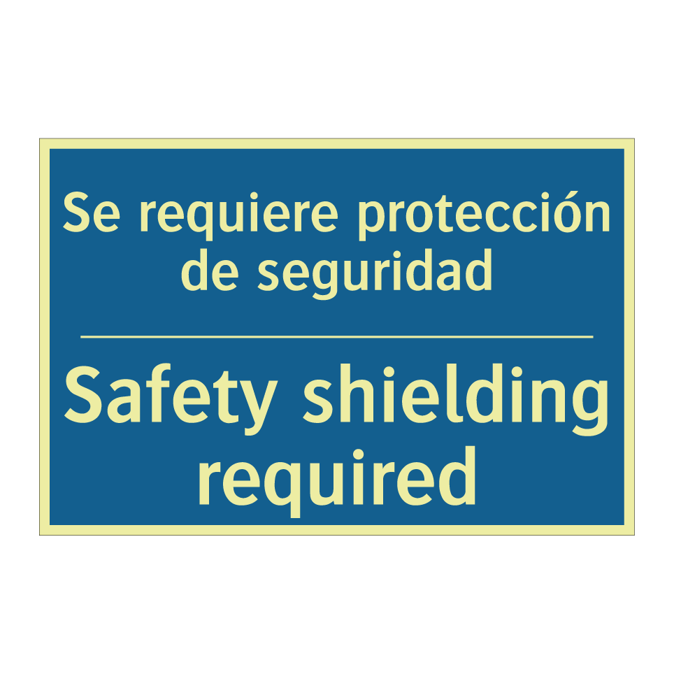 Se requiere protección de seguridad /.../ - Safety shielding required