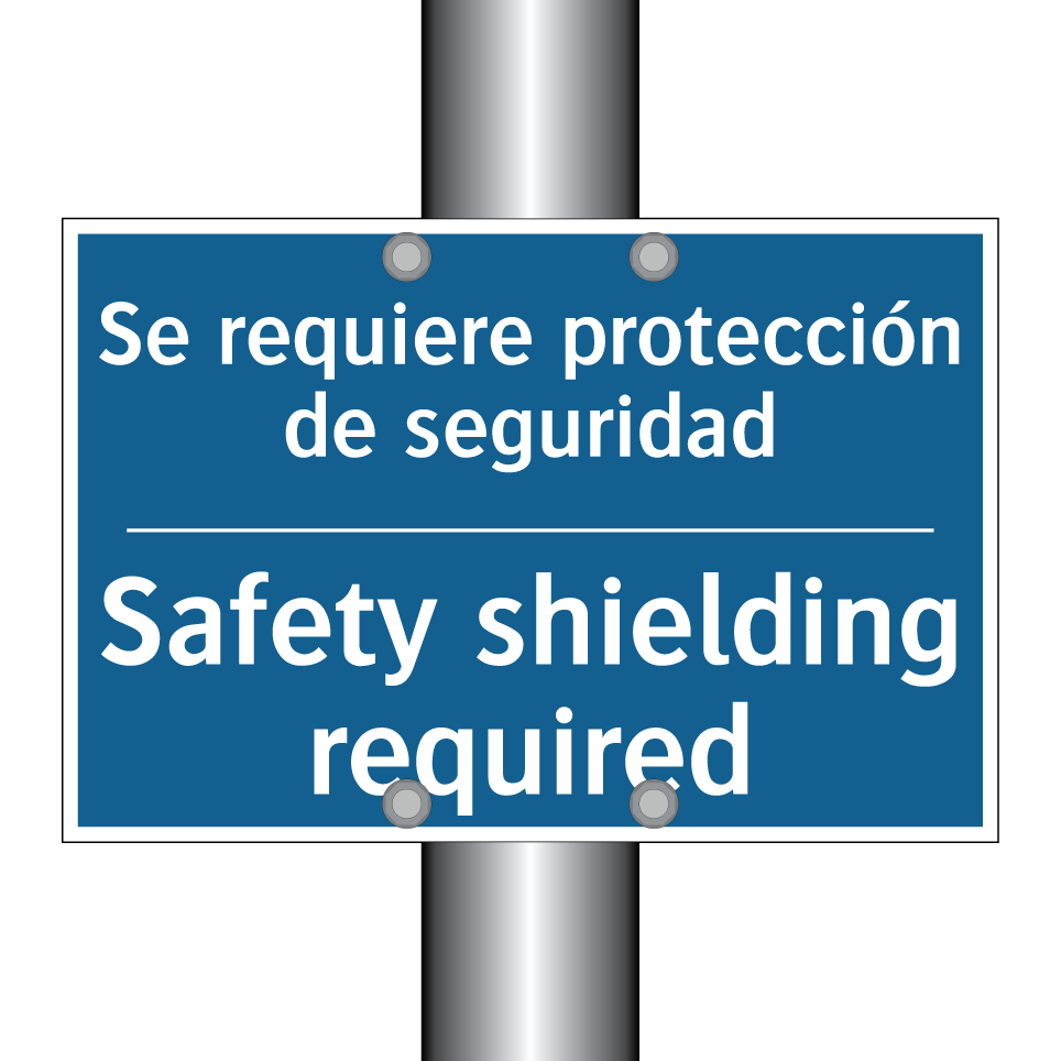 Se requiere protección de seguridad /.../ - Safety shielding required