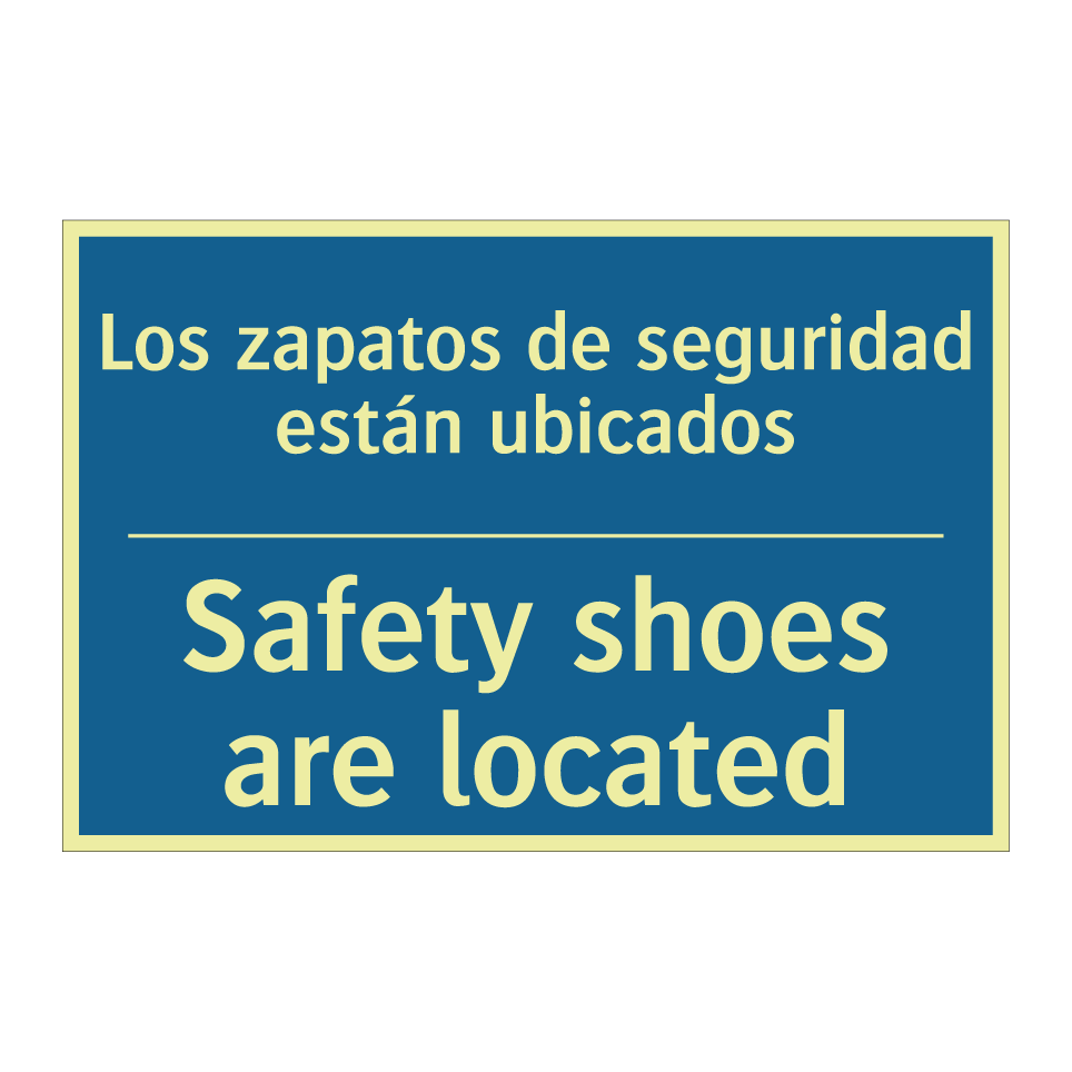 Los zapatos de seguridad están /.../ - Safety shoes are located