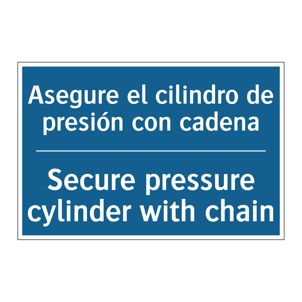 Asegure el cilindro de presión /.../ - Secure pressure cylinder with /.../
