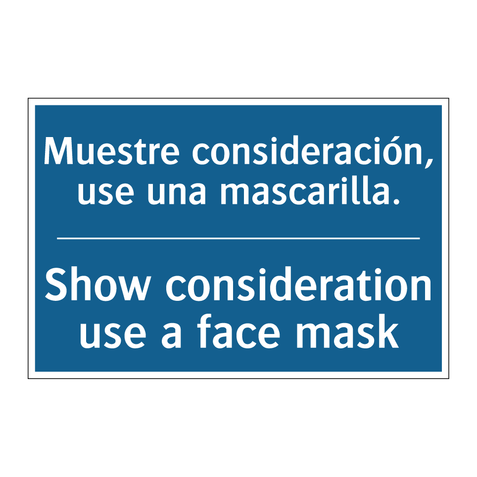 Muestre consideración, use una /.../ - Show consideration use a face /.../