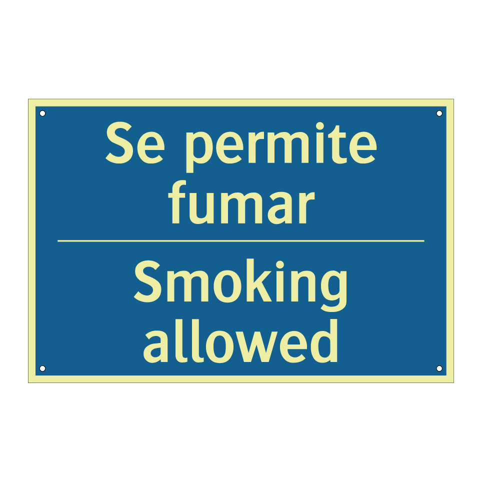 Se permite fumar - Smoking allowed
