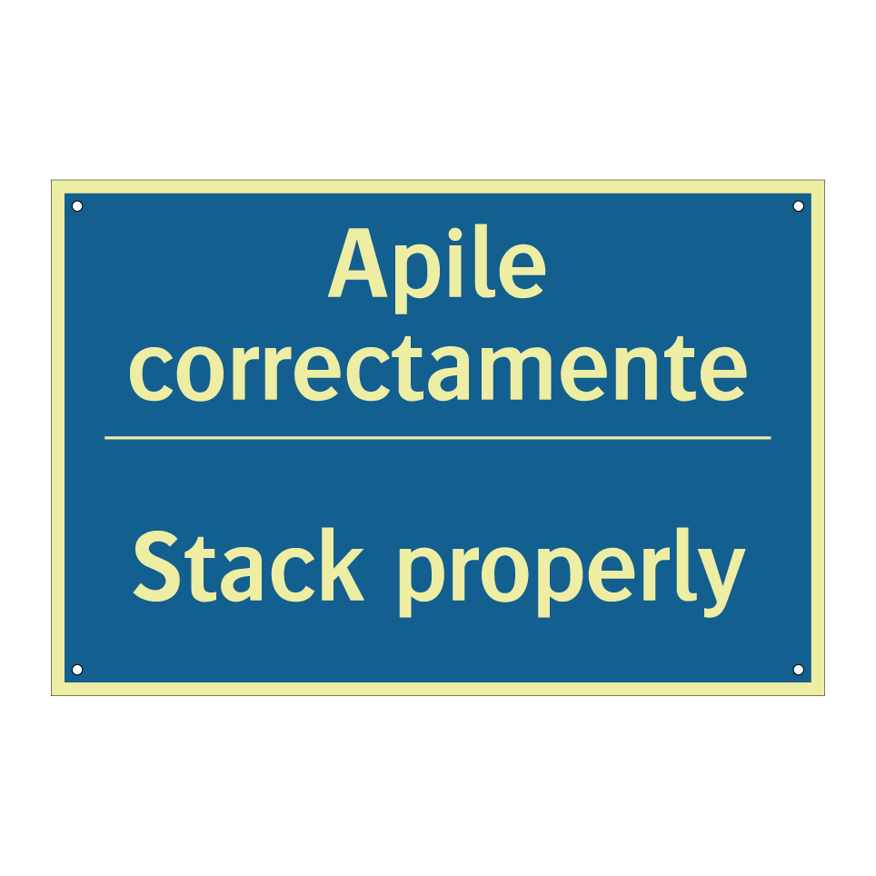 Apile correctamente - Stack properly