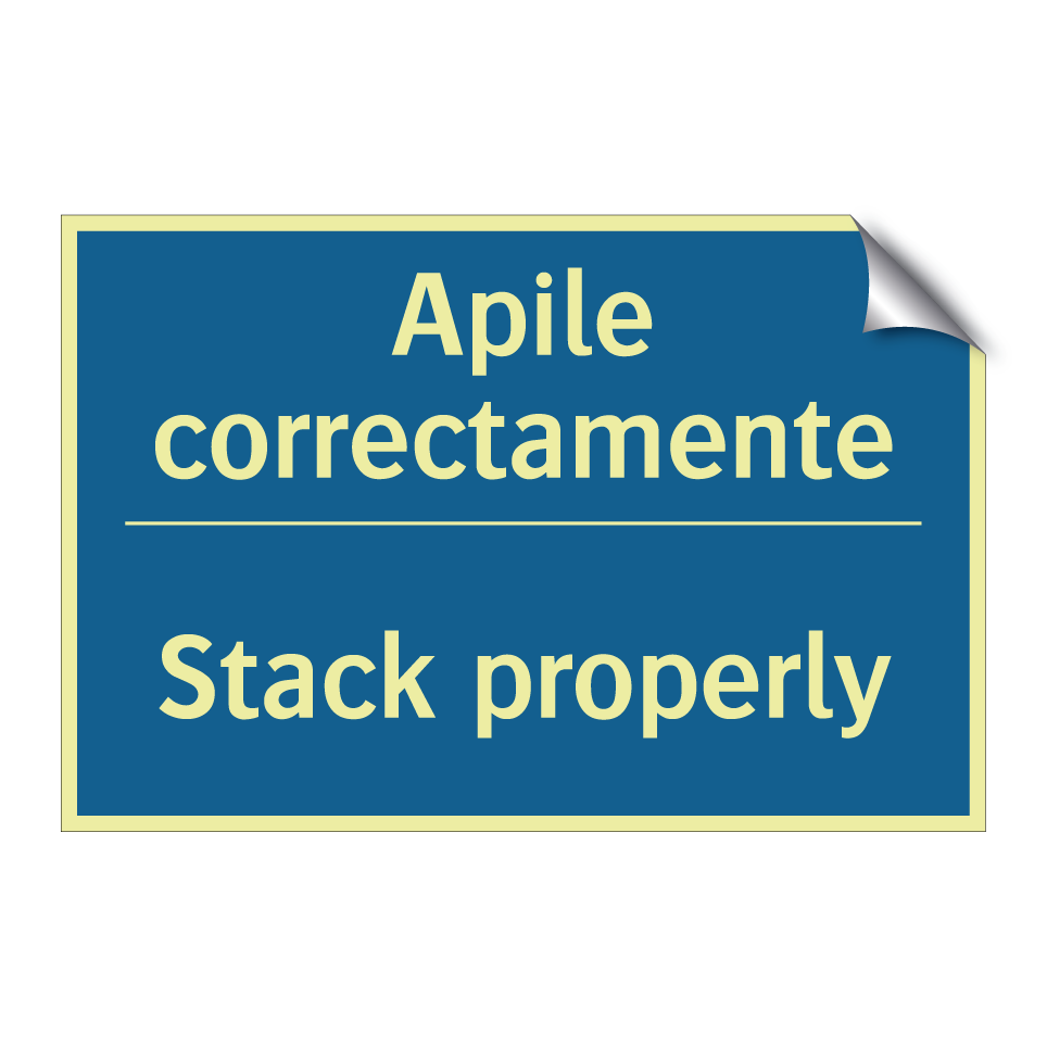 Apile correctamente - Stack properly