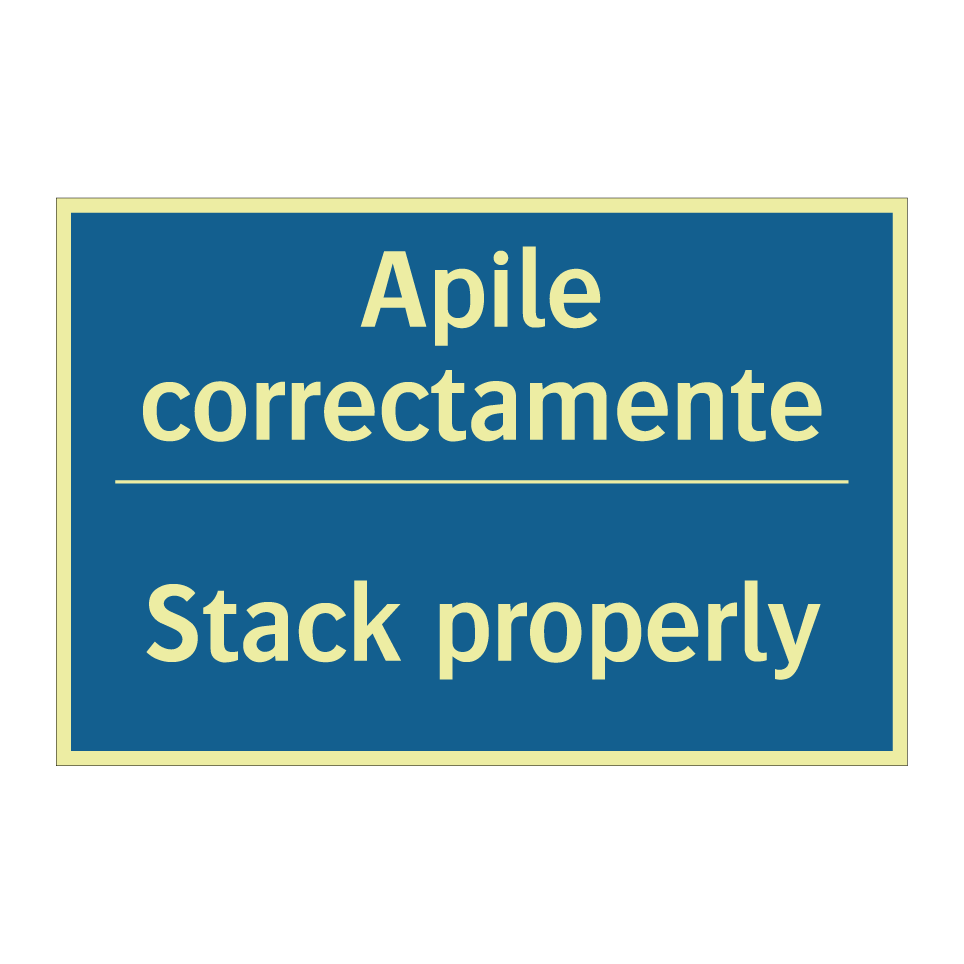 Apile correctamente - Stack properly