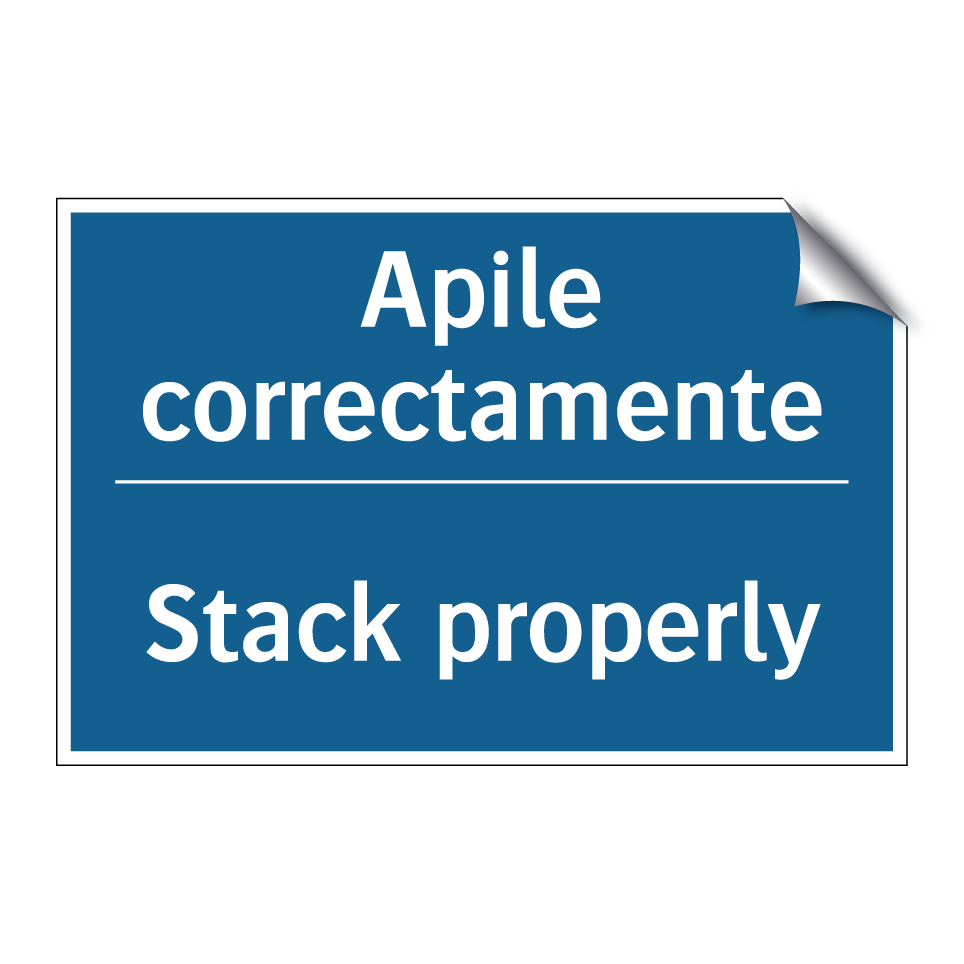 Apile correctamente - Stack properly
