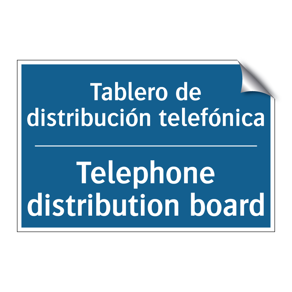 Tablero de distribución telefónica /.../ - Telephone distribution board
