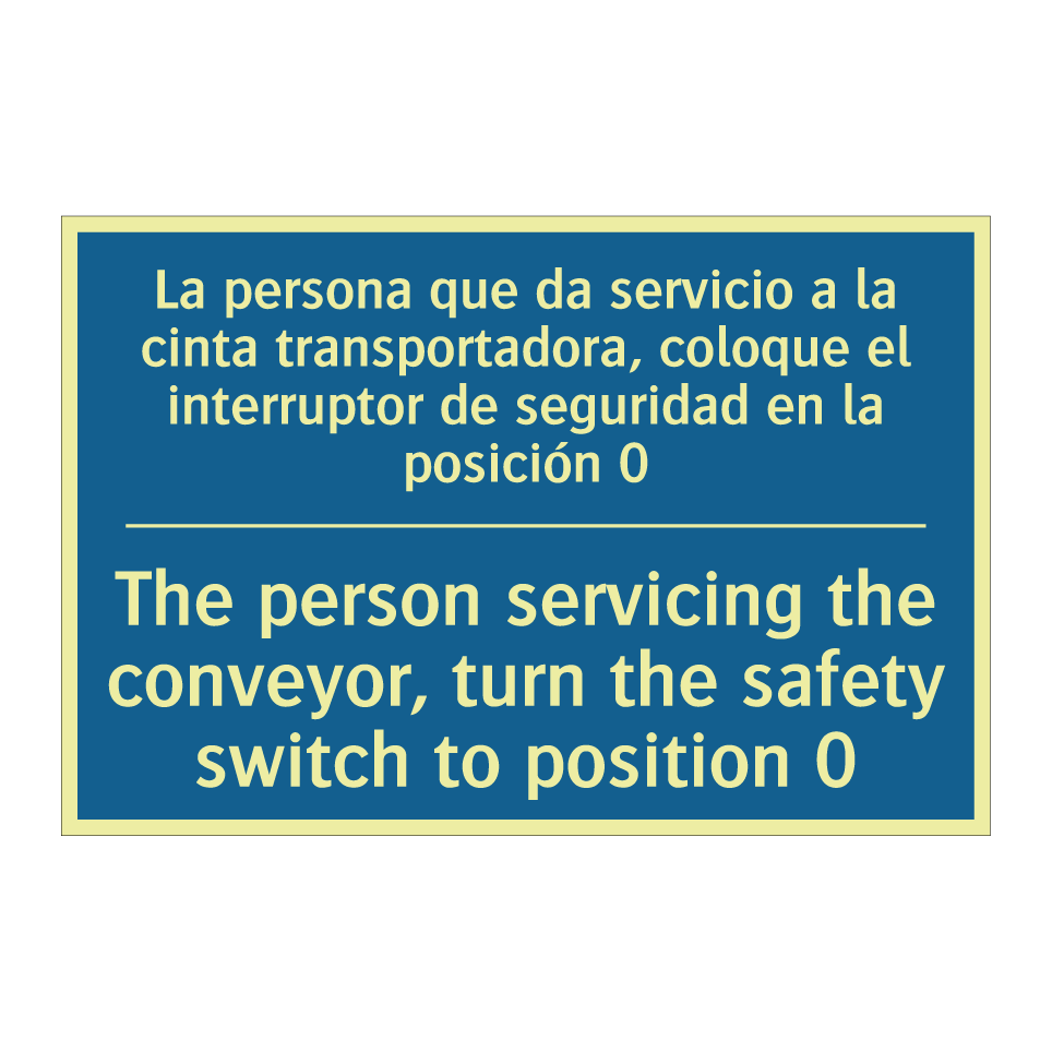 La persona que da servicio a la /.../ - The person servicing the conveyor, /.../