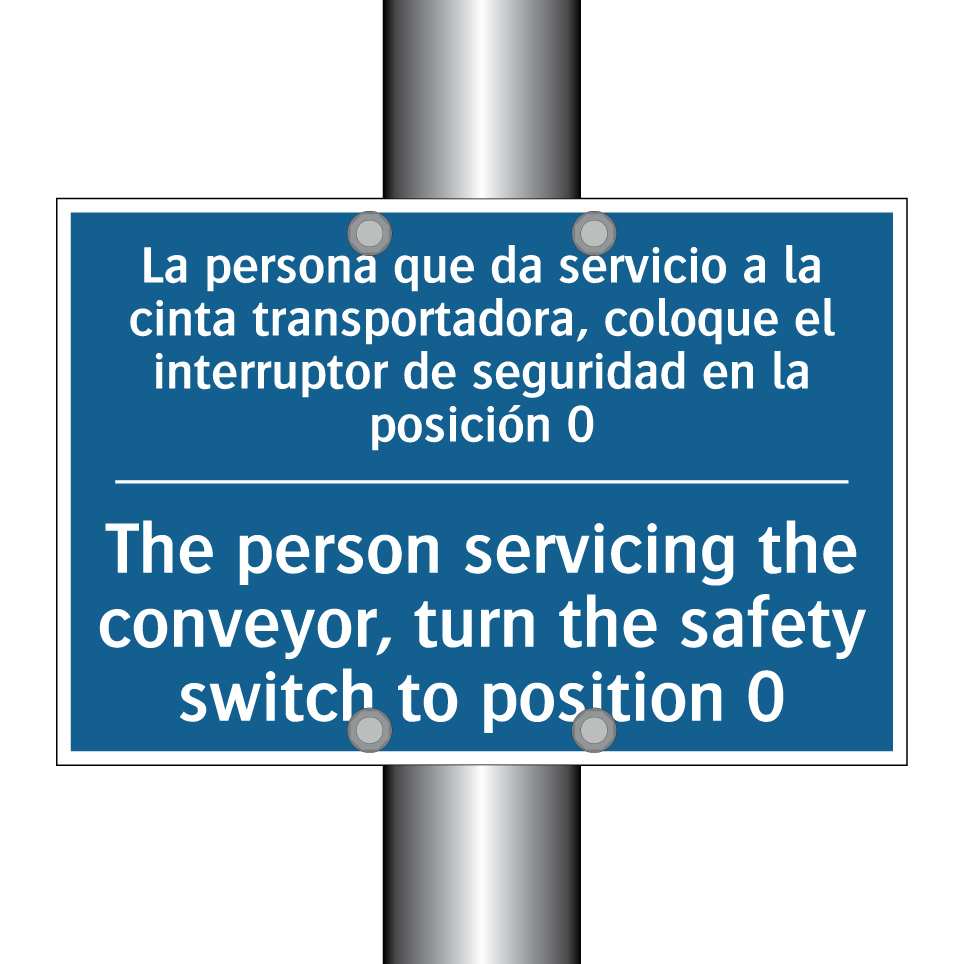 La persona que da servicio a la /.../ - The person servicing the conveyor, /.../