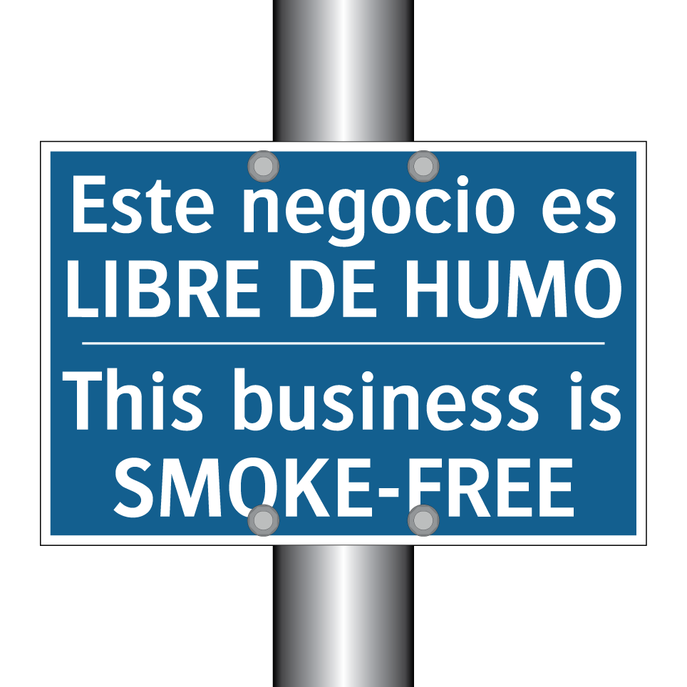 Este negocio es LIBRE DE HUMO - This business is SMOKE-FREE