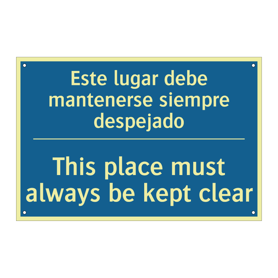 Este lugar debe mantenerse siempre /.../ - This place must always be kept /.../