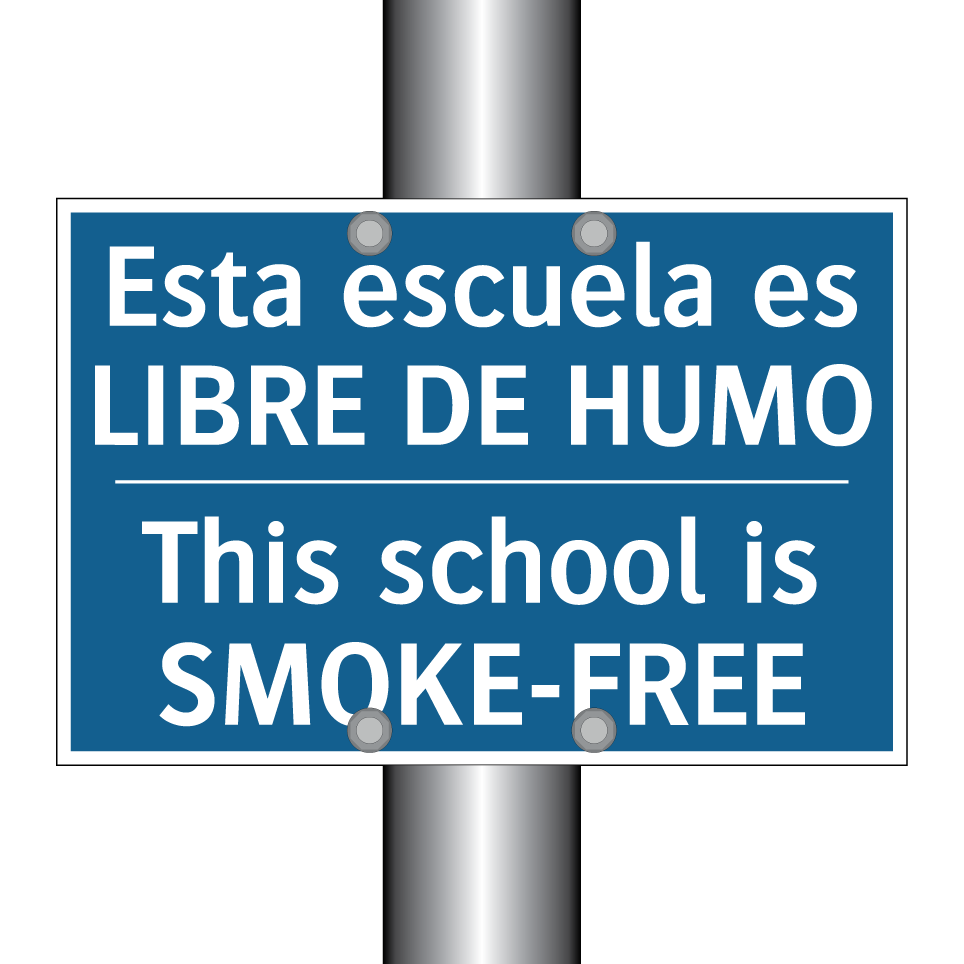 Esta escuela es LIBRE DE HUMO - This school is SMOKE-FREE
