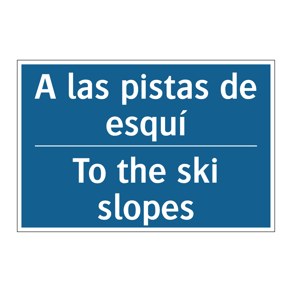 A las pistas de esquí - To the ski slopes