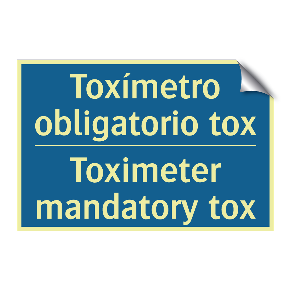 Toxímetro obligatorio tox - Toximeter mandatory tox