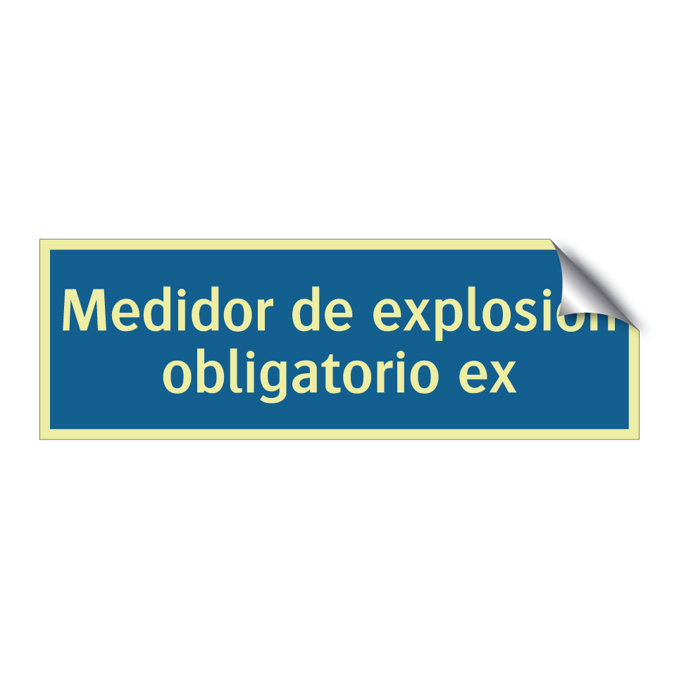 Medidor de explosión obligatorio ex