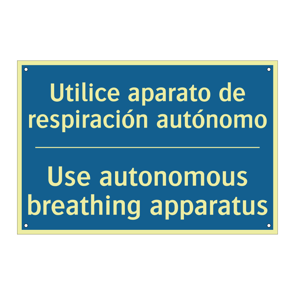 Utilice aparato de respiración /.../ - Use autonomous breathing apparatus /.../