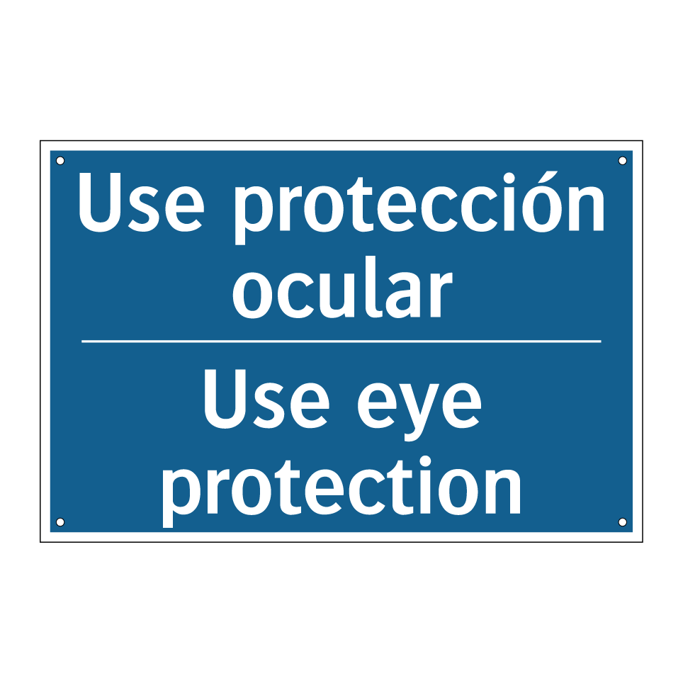 Use protección ocular - Use eye protection