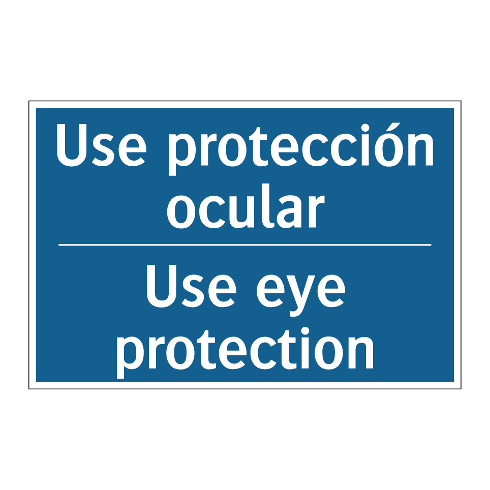 Use protección ocular - Use eye protection