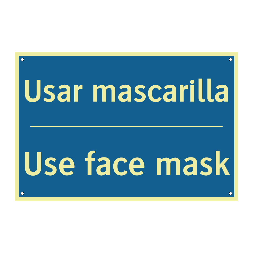 Usar mascarilla - Use face mask