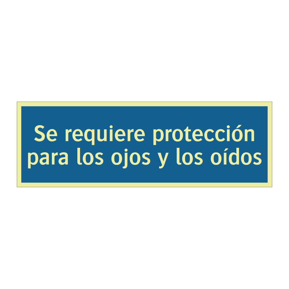 Se requiere protección para los ojos y los oídos