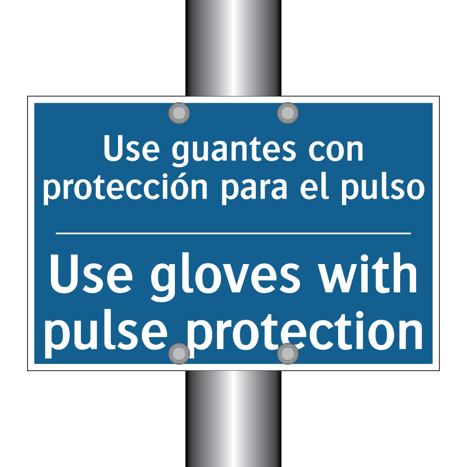 Use guantes con protección para /.../ - Use gloves with pulse protection /.../