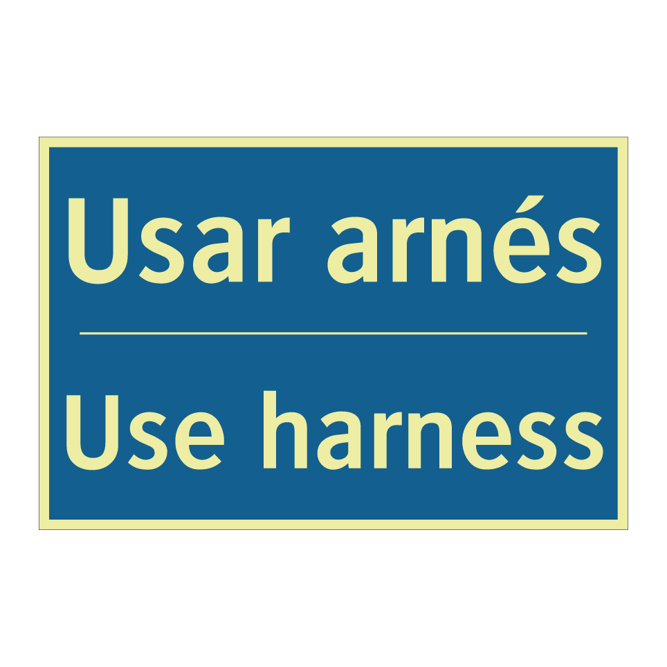 Usar arnés - Use harness