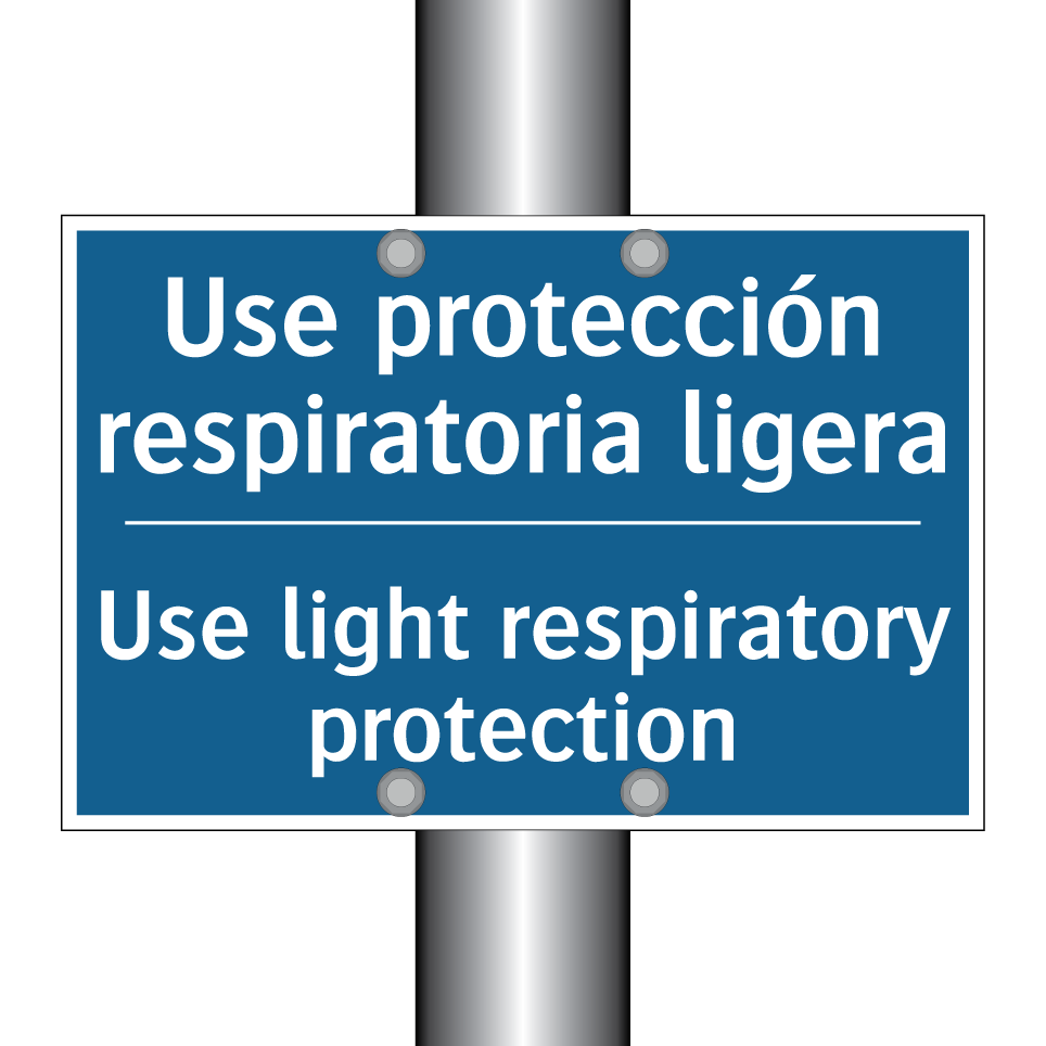 Use protección respiratoria ligera /.../ - Use light respiratory protection /.../