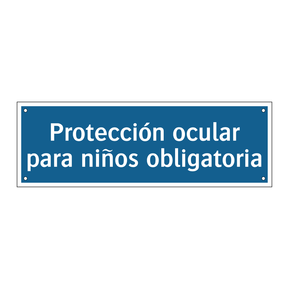 Protección ocular para niños obligatoria