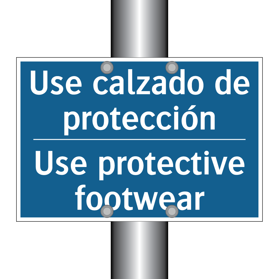Use calzado de protección - Use protective footwear
