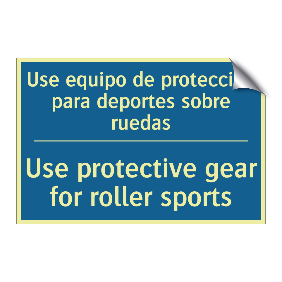 Use equipo de protección para /.../ - Use protective gear for roller /.../
