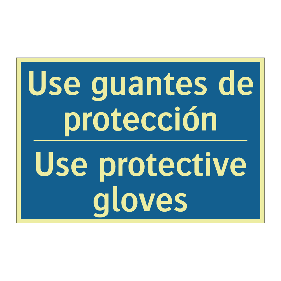 Use guantes de protección - Use protective gloves