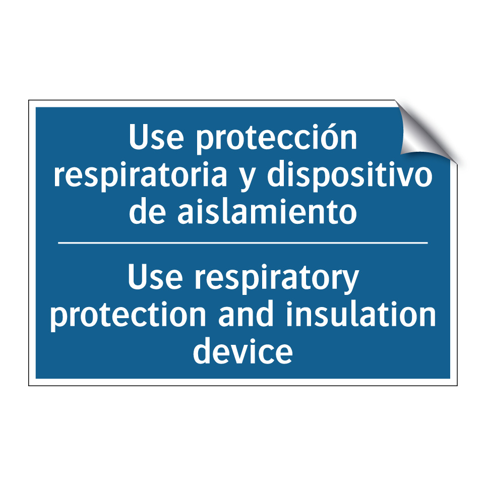 Use protección respiratoria y /.../ - Use respiratory protection and /.../