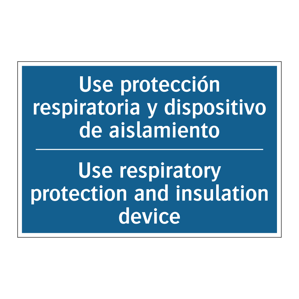 Use protección respiratoria y /.../ - Use respiratory protection and /.../