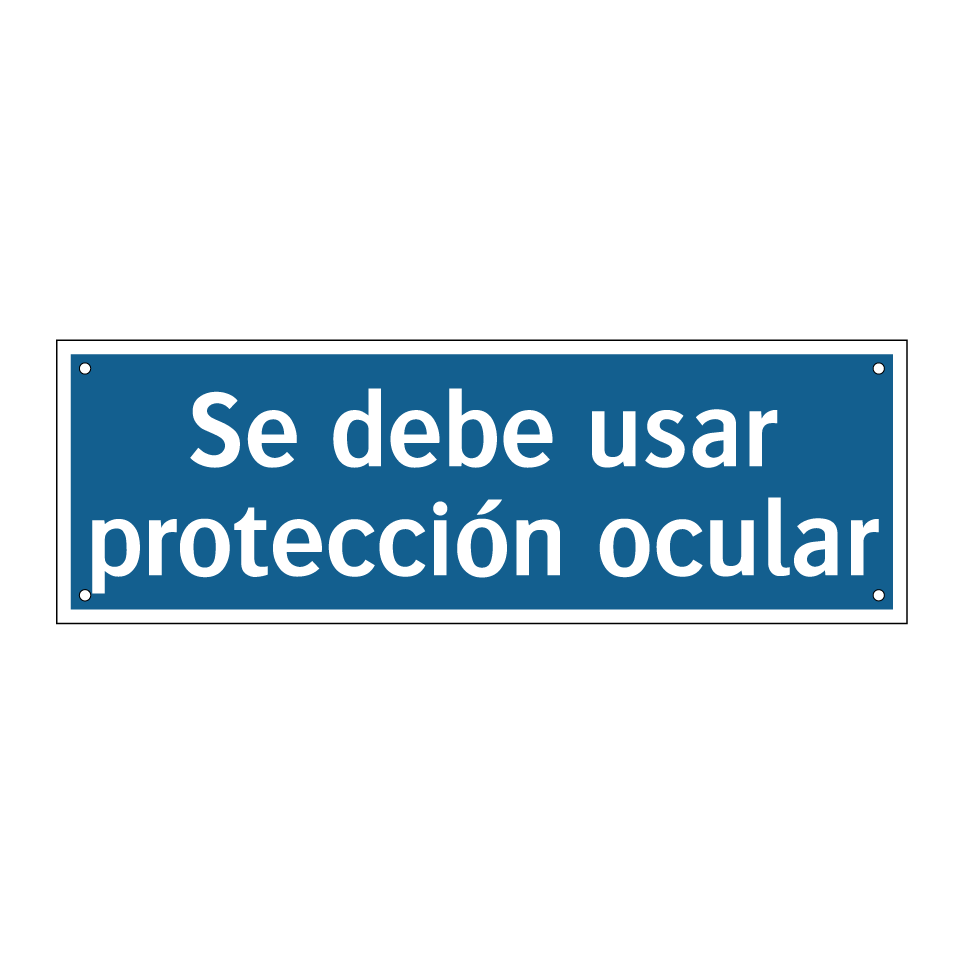 Se debe usar protección ocular