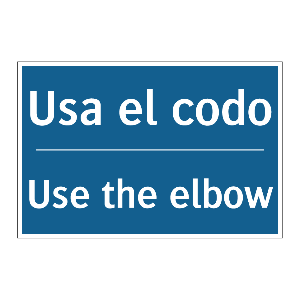 Usa el codo - Use the elbow