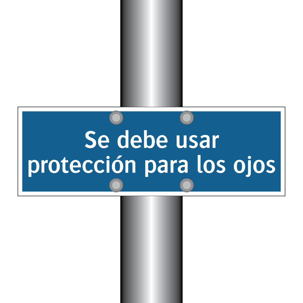 Se debe usar protección para los ojos