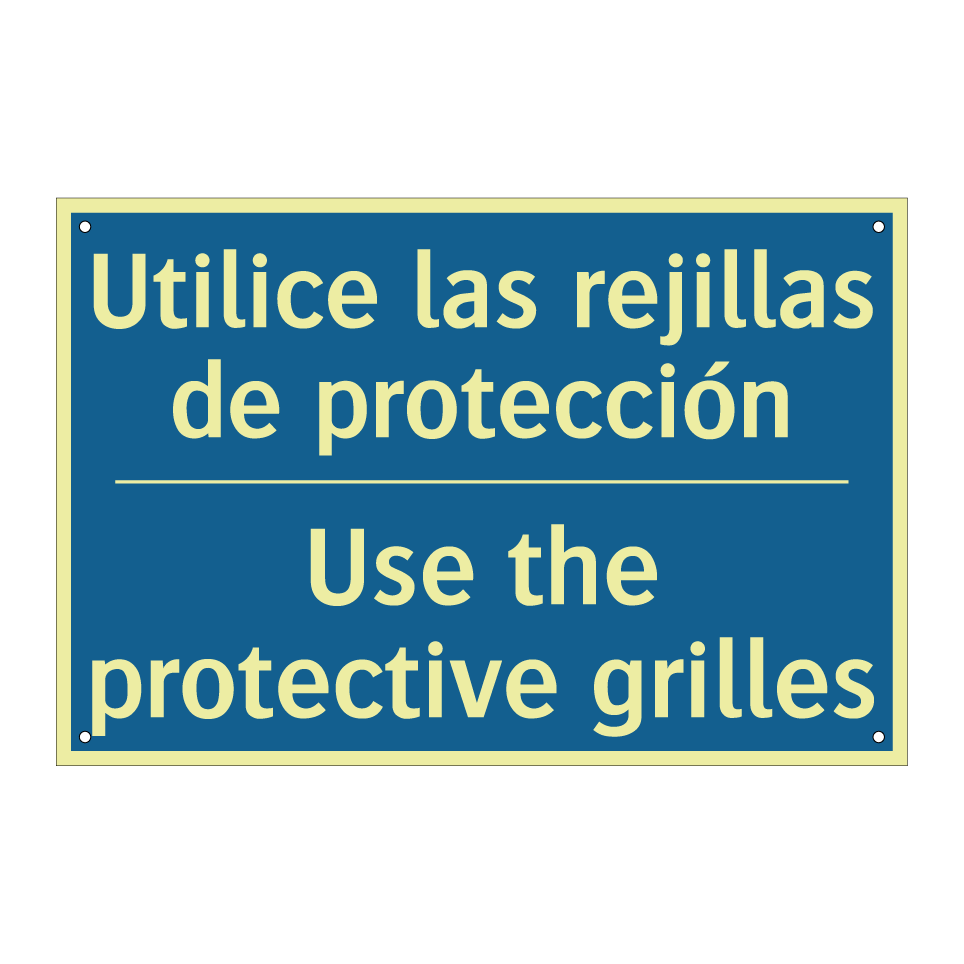 Utilice las rejillas de protección /.../ - Use the protective grilles