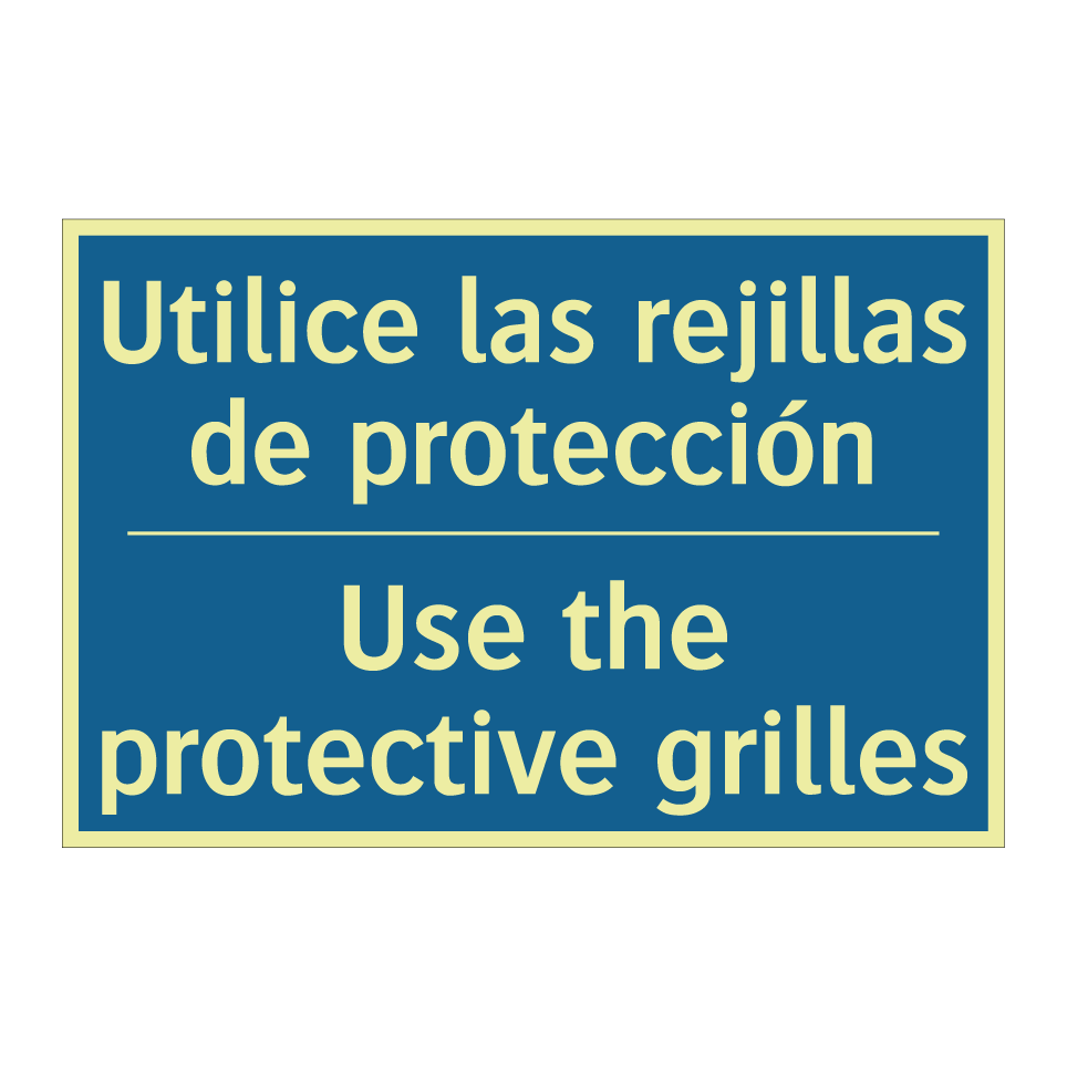 Utilice las rejillas de protección /.../ - Use the protective grilles