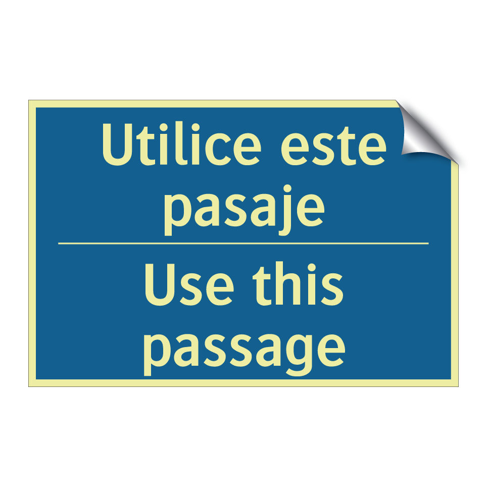 Utilice este pasaje - Use this passage