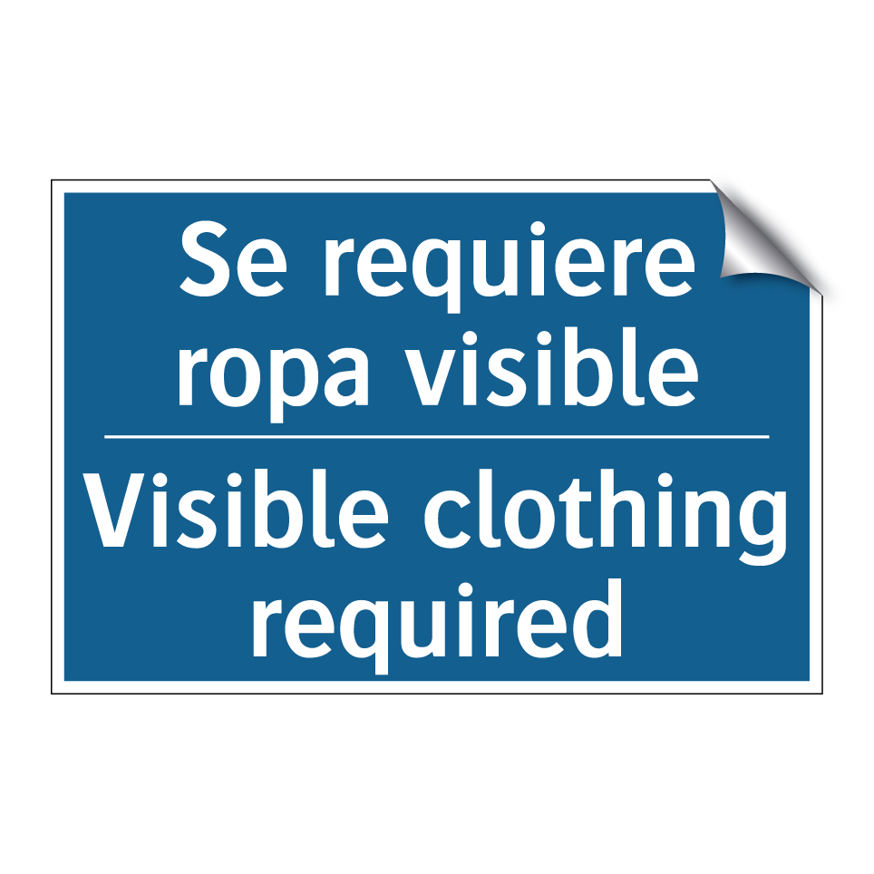 Se requiere ropa visible - Visible clothing required