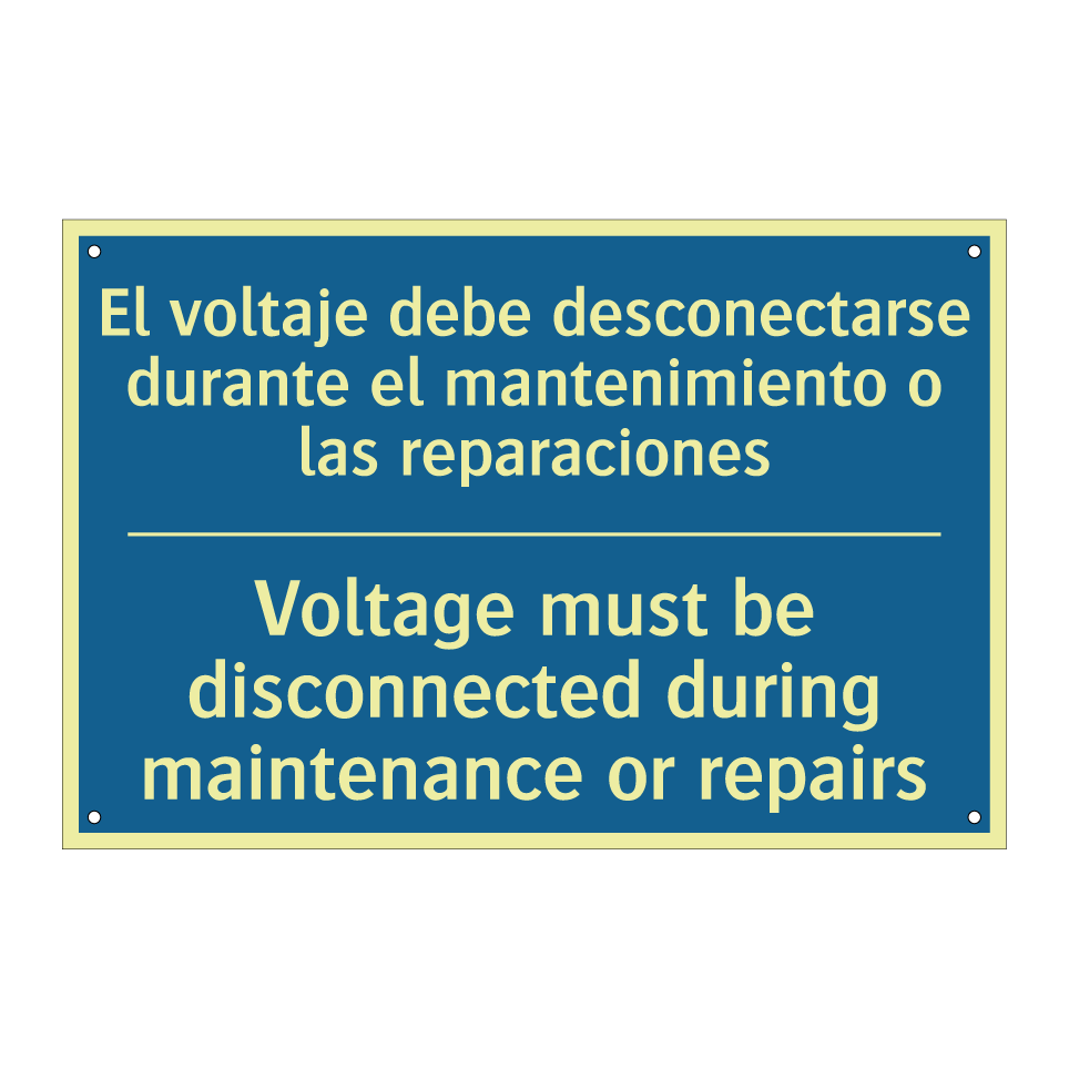 El voltaje debe desconectarse /.../ - Voltage must be disconnected during /.../