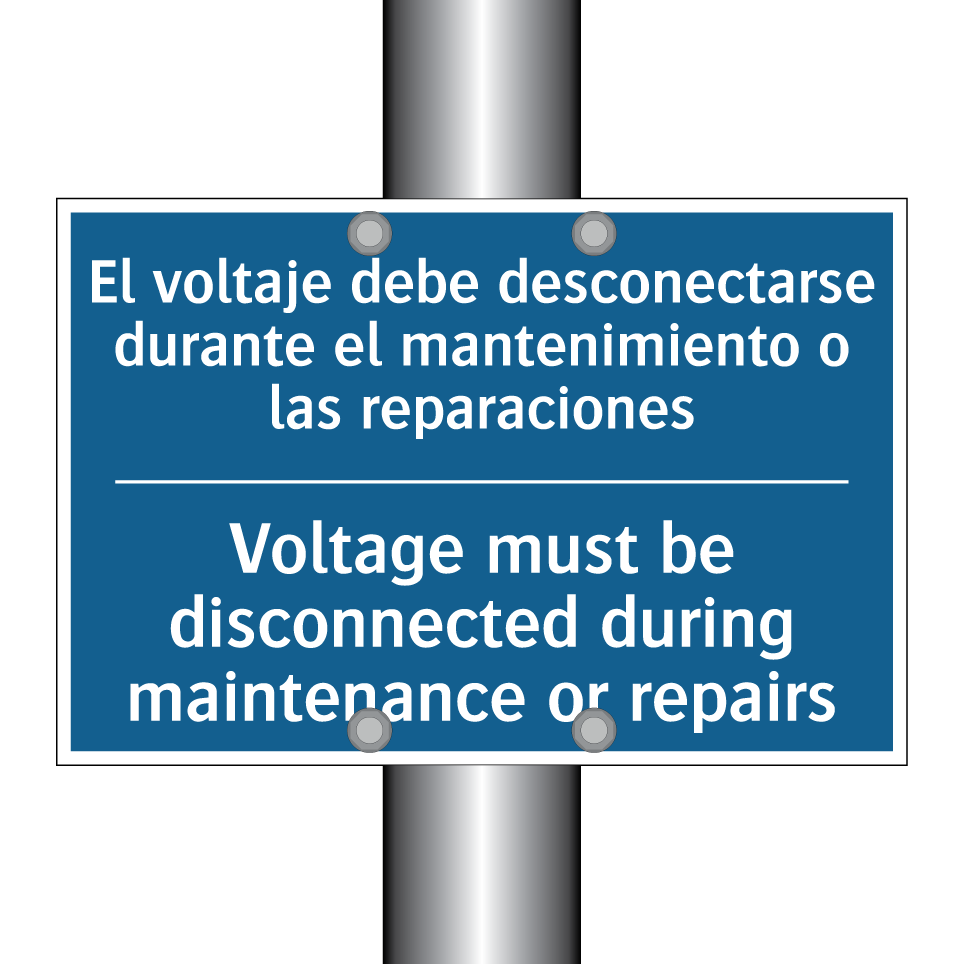 El voltaje debe desconectarse /.../ - Voltage must be disconnected during /.../
