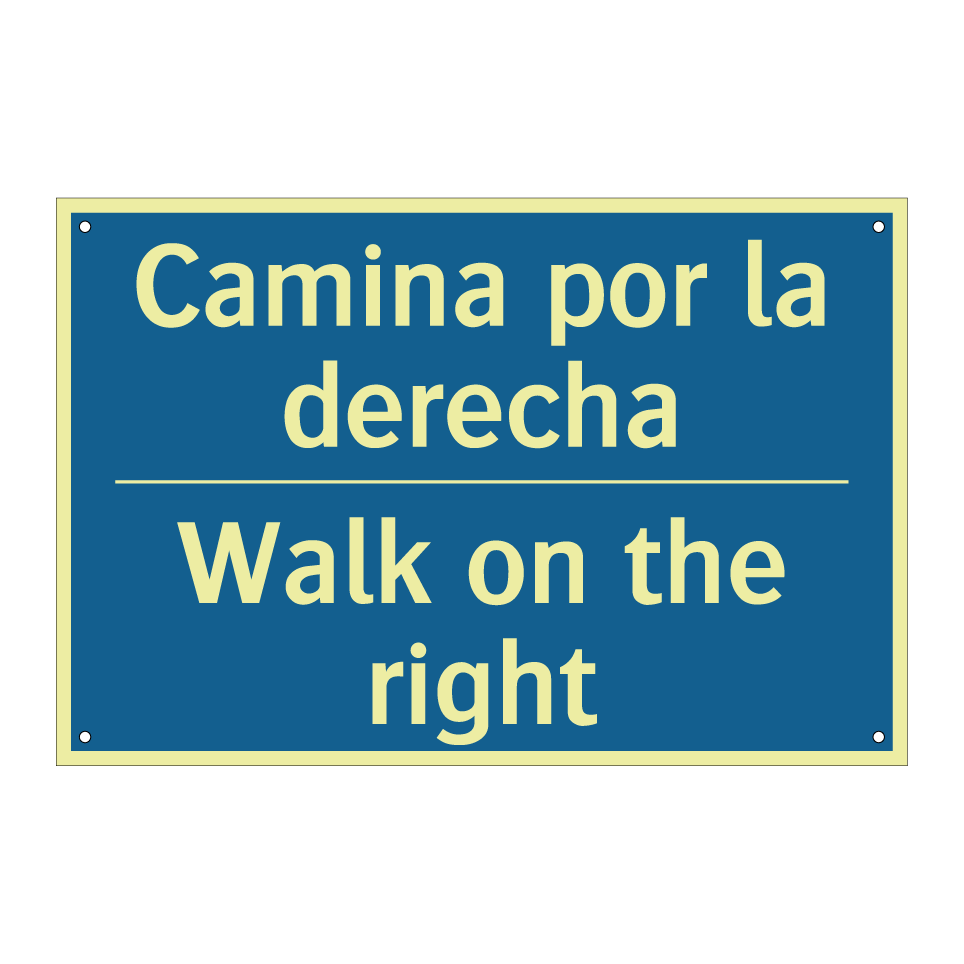 Camina por la derecha - Walk on the right
