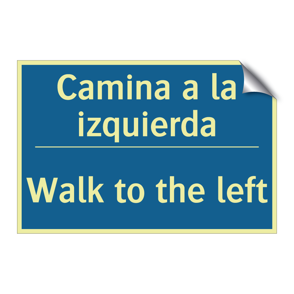 Camina a la izquierda - Walk to the left