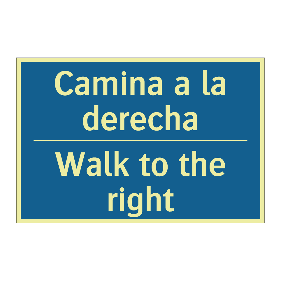 Camina a la derecha - Walk to the right