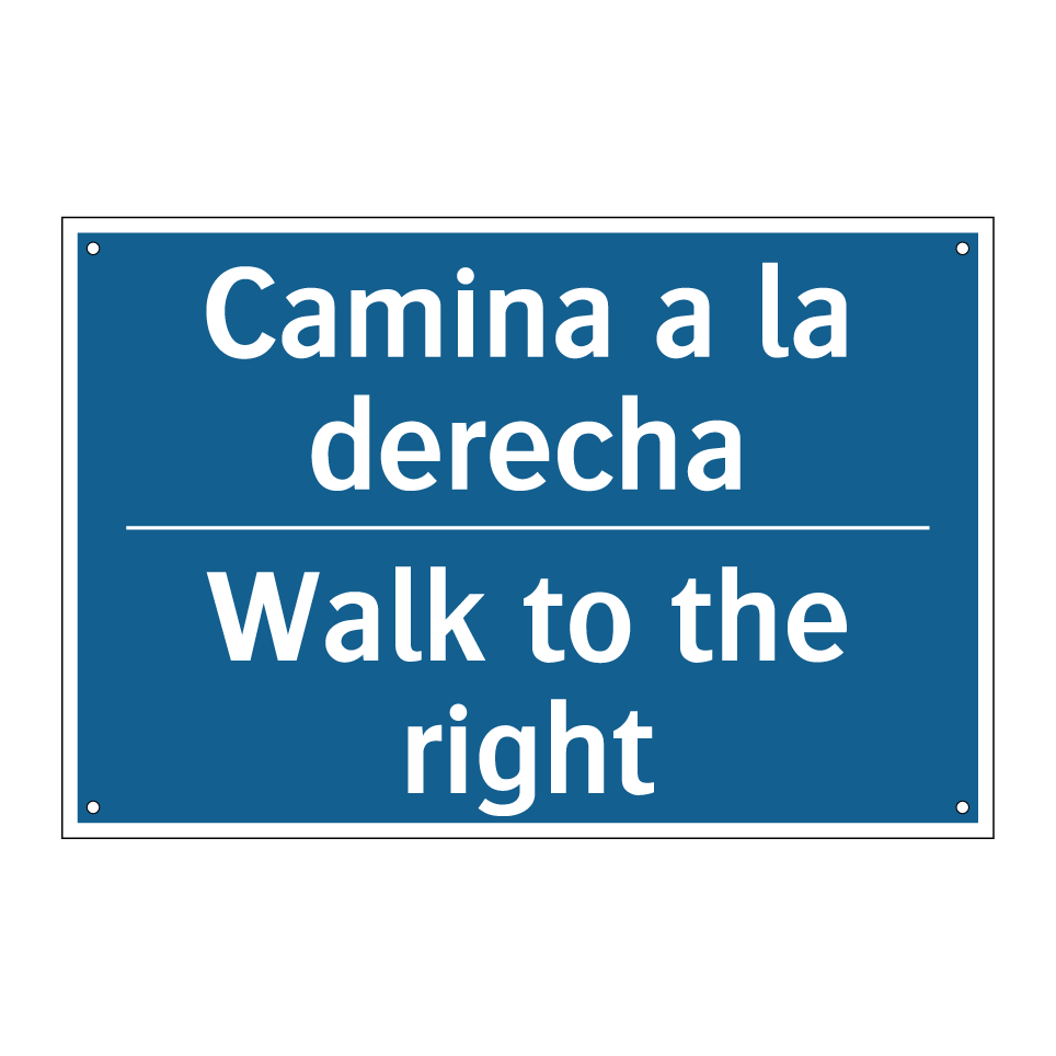 Camina a la derecha - Walk to the right