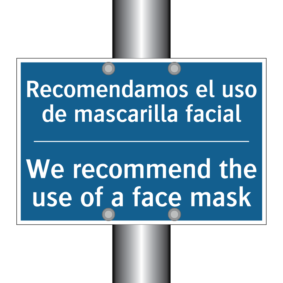 Recomendamos el uso de mascarilla /.../ - We recommend the use of a face /.../