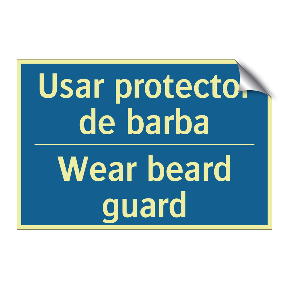 Usar protector de barba - Wear beard guard